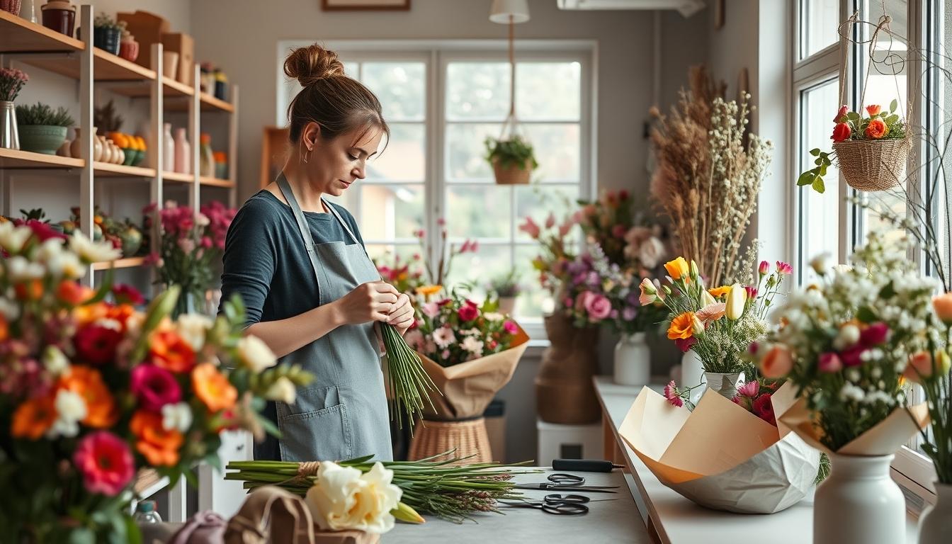Seasonal flower arrangements